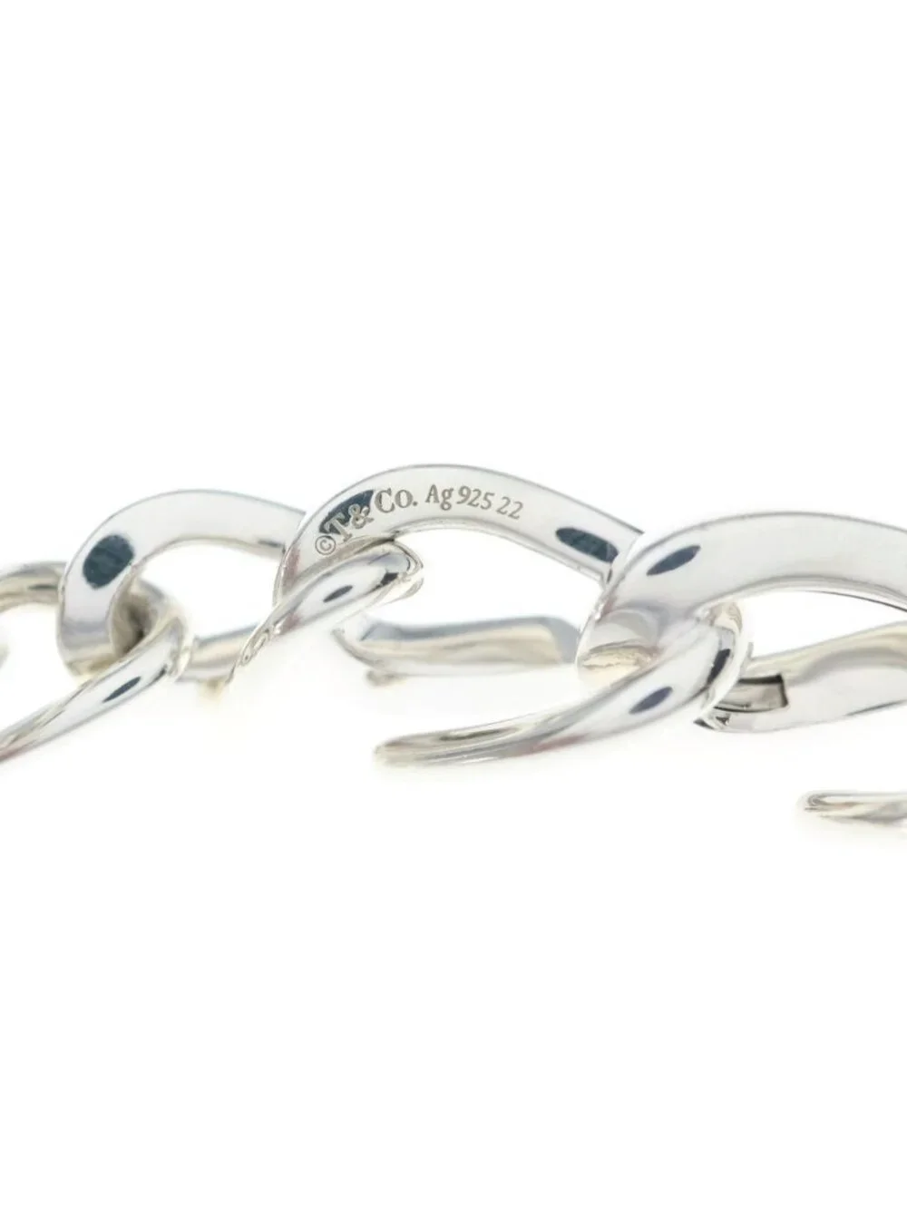 Tiffany & Co Forge Small Link Bra Silver Bracelet